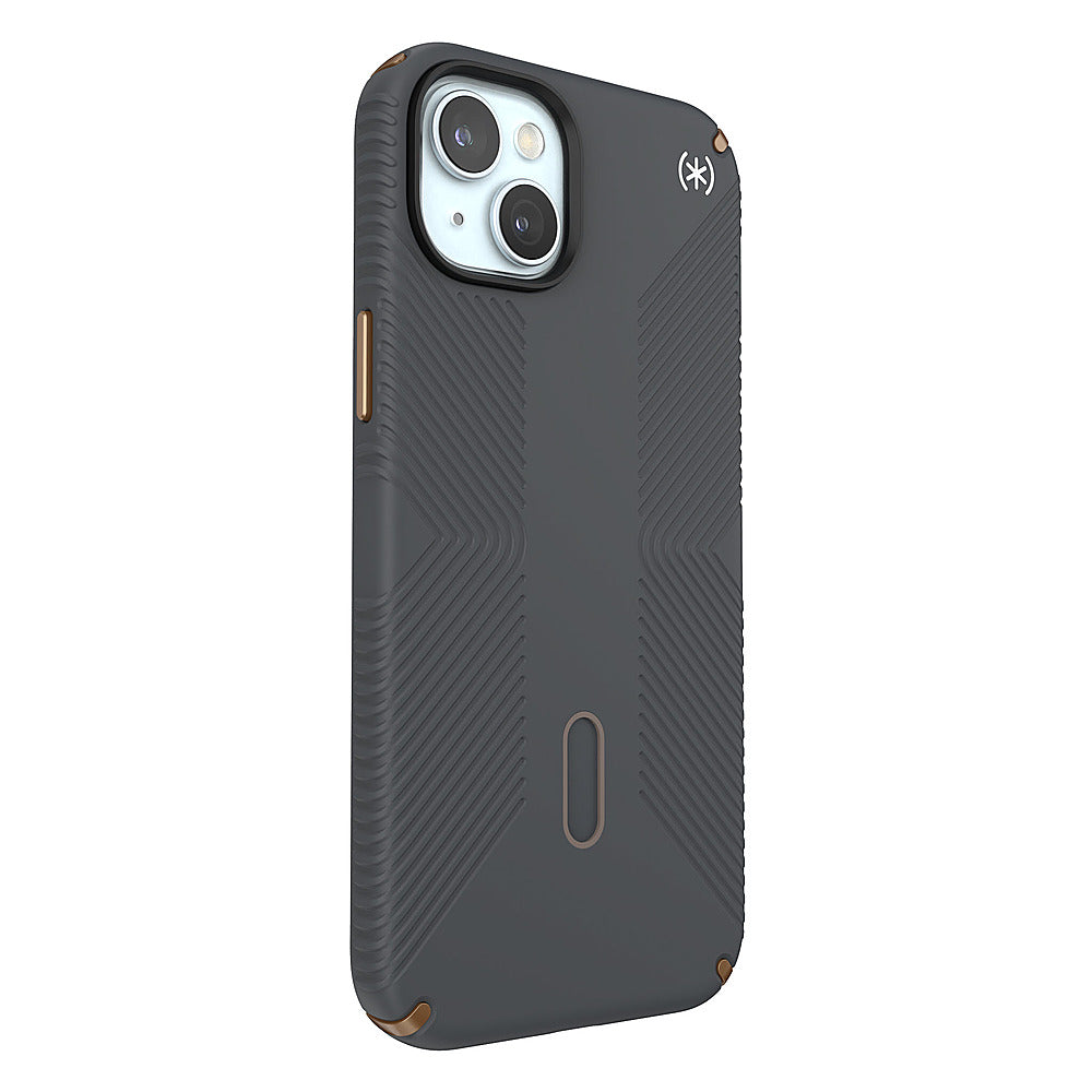 Speck - Presidio2 Grip ClickLock Case with MagSafe for Apple iPhone 15 Plus/14 Plus - Charcoal Gray_1