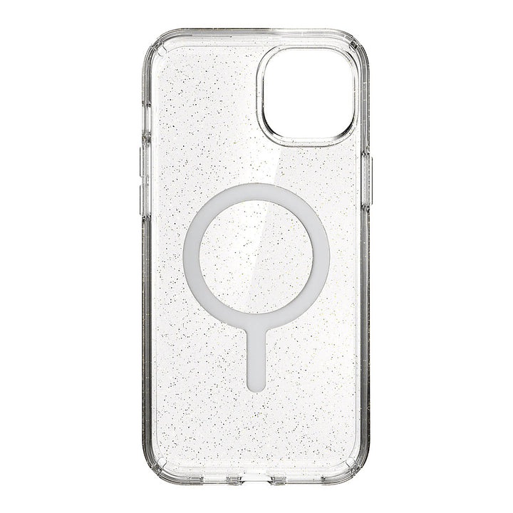 Speck - Presidio Lux Case with MagSafe for Apple iPhone 15 Plus/14 Plus - Clear/Gold Glitter_6