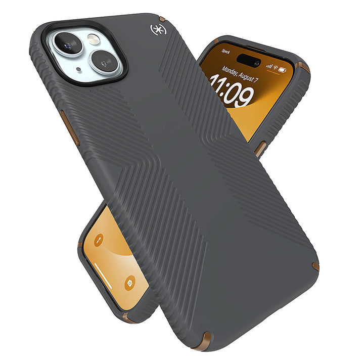 Speck - Presidio2 Grip Case for Apple iPhone 15 Plus/14 Plus - Charcoal Gray_3