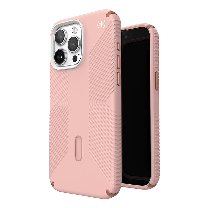 Speck - Presidio2 Grip ClickLock Case with MagSafe for Apple iPhone 15 Pro Max - Dahlia Pink_5