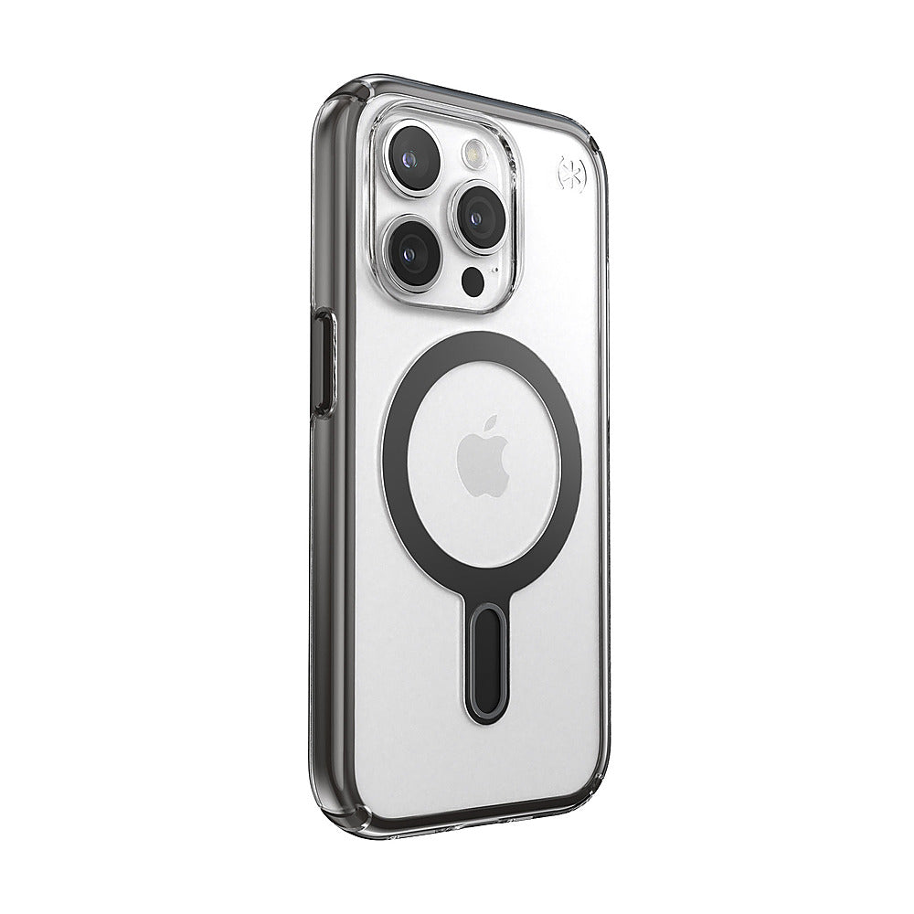 Speck - Presidio Perfect-Clear ClickLock Case with MagSafe for Apple iPhone 15 Pro - Clear/Black_1