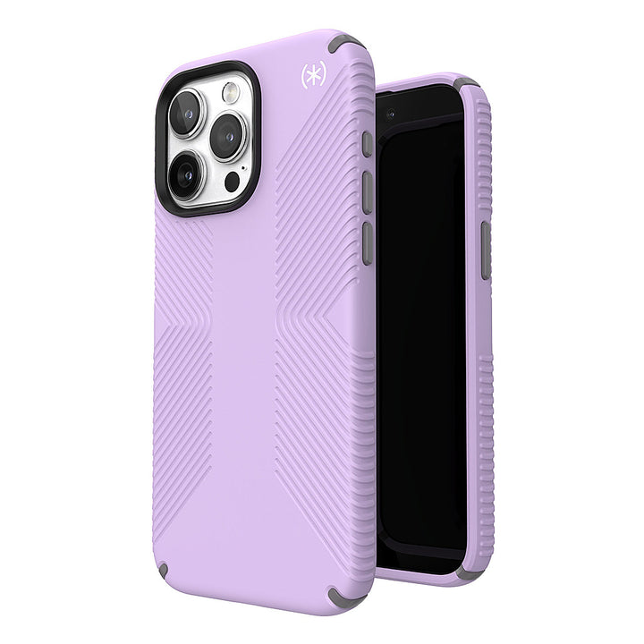 Speck - Presidio2 Grip Case with MagSafe for Apple iPhone 15 Pro Max - Spring Purple_5