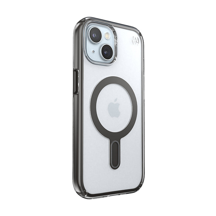 Speck - Presidio Perfect-Clear ClickLock Case with MagSafe for Apple iPhone 15/14/13 - Clear/Black_1