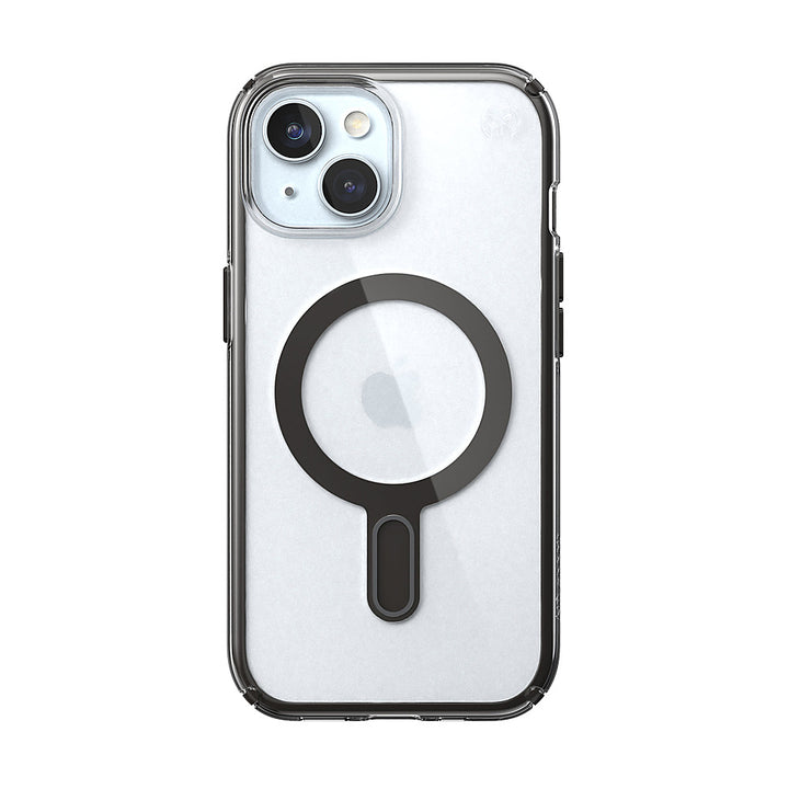 Speck - Presidio Perfect-Clear ClickLock Case with MagSafe for Apple iPhone 15/14/13 - Clear/Black_0