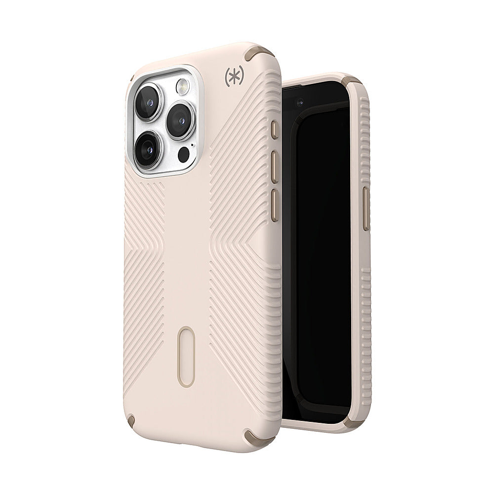 Speck - Presidio2 Grip ClickLock Case with MagSafe for Apple iPhone 15 Pro - Bleached Bone_5