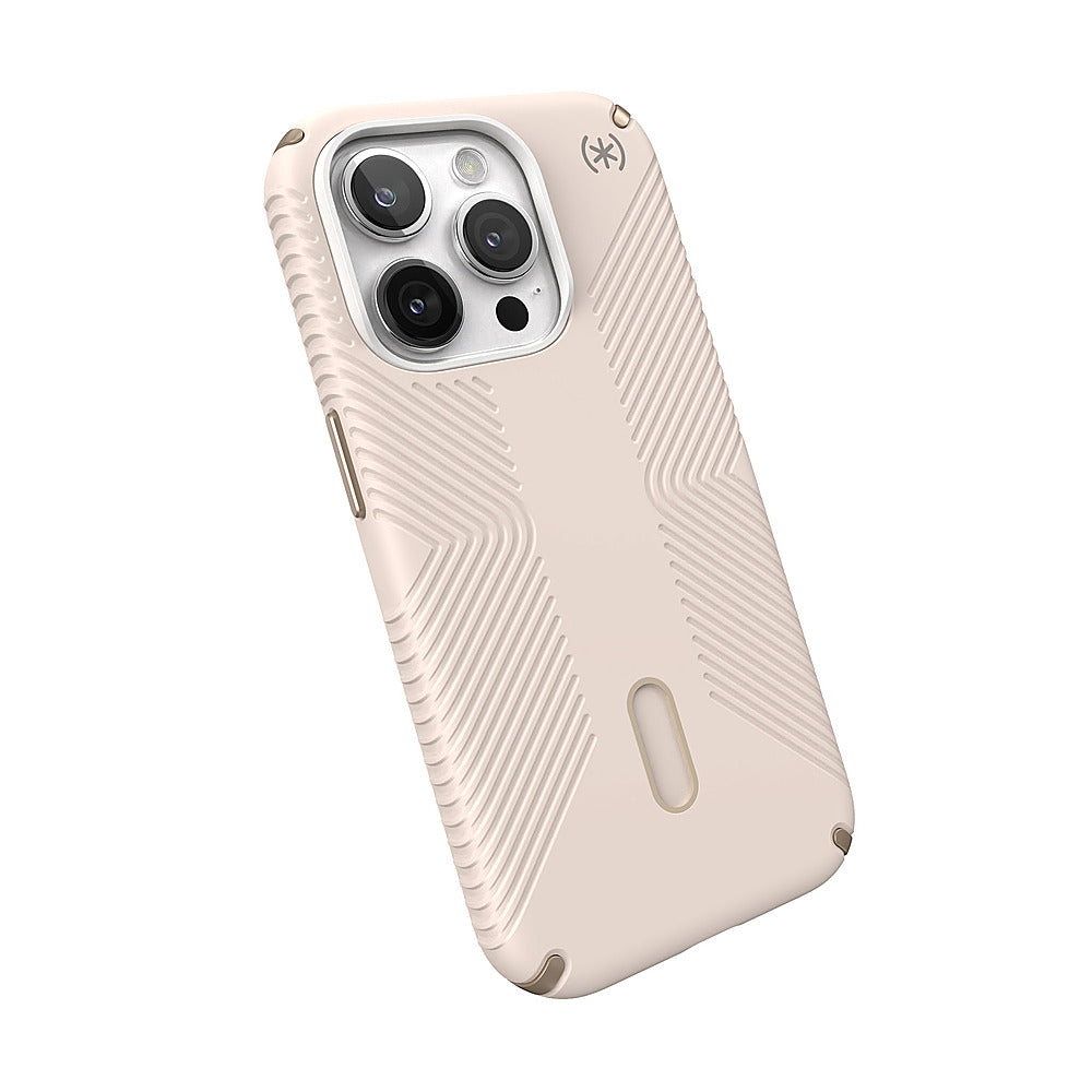 Speck - Presidio2 Grip ClickLock Case with MagSafe for Apple iPhone 15 Pro - Bleached Bone_3