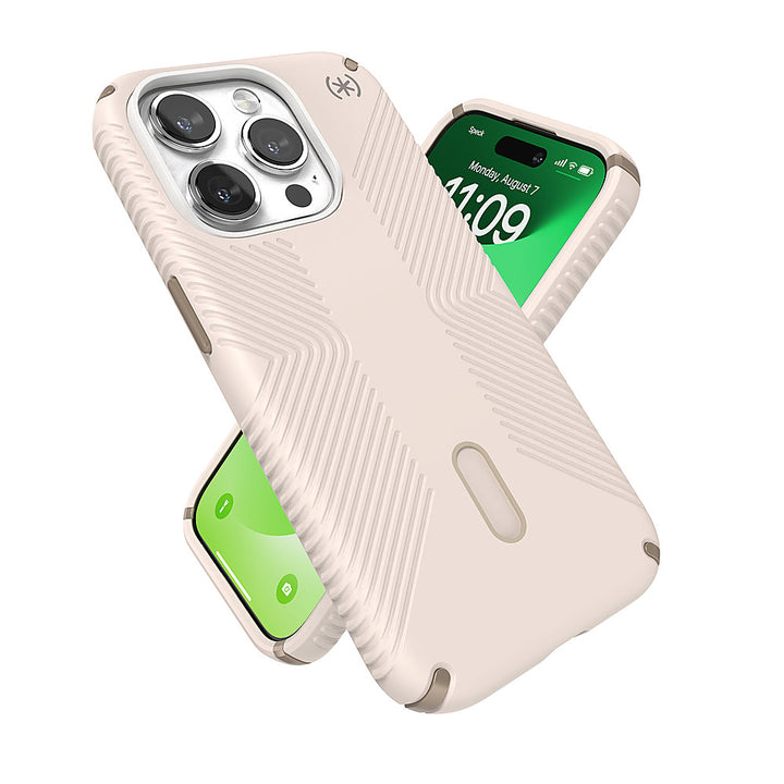 Speck - Presidio2 Grip ClickLock Case with MagSafe for Apple iPhone 15 Pro - Bleached Bone_4