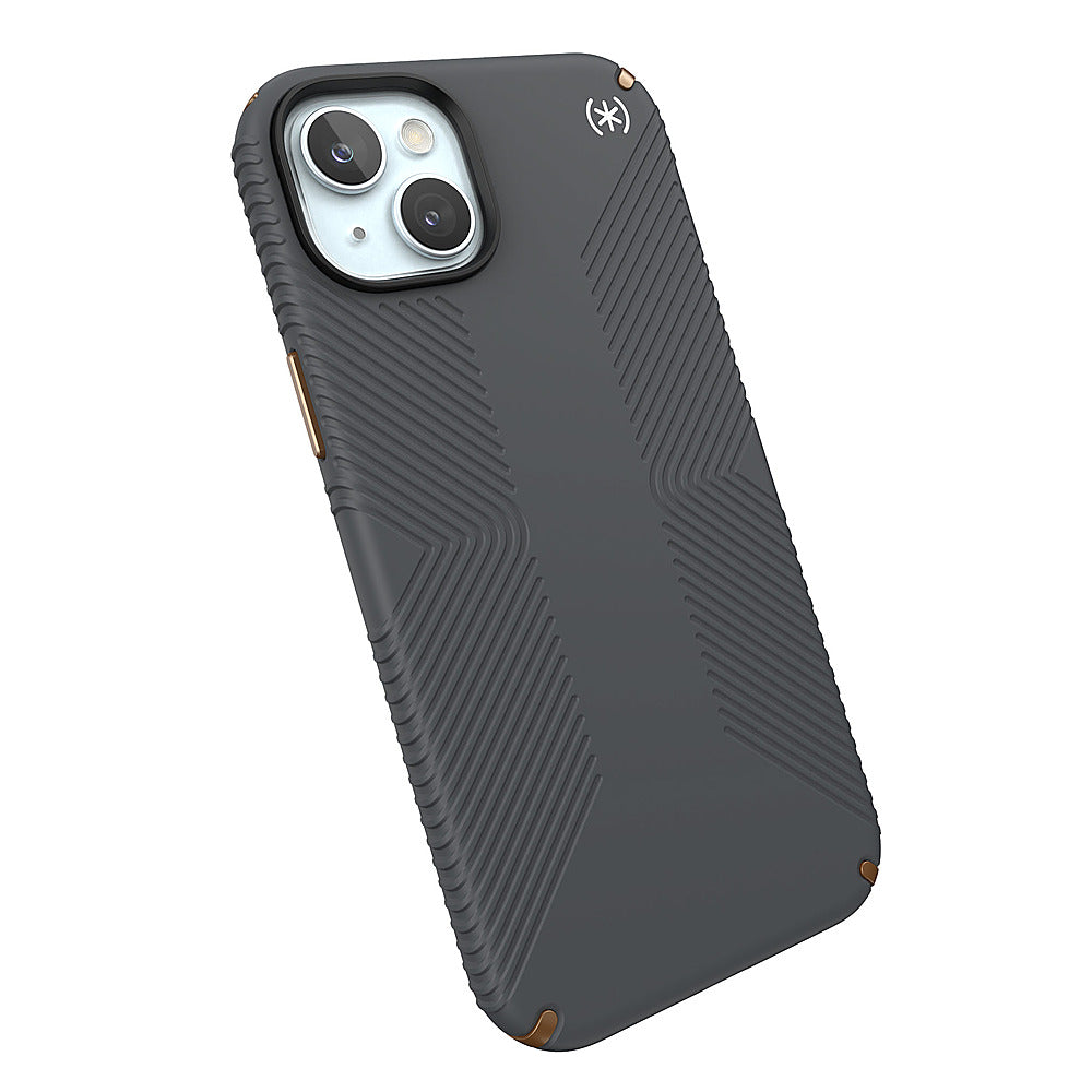 Speck - Presidio2 Grip Case with MagSafe for Apple iPhone 15 Plus/14 Plus - Charcoal Gray_3