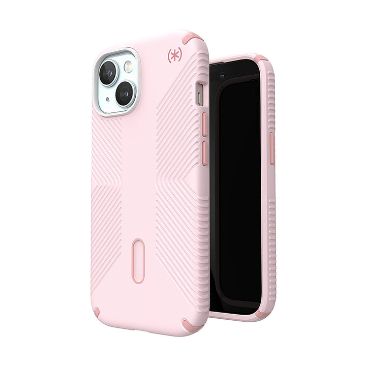 Speck - Presidio2 Grip ClickLock Case with MagSafe for Apple iPhone 15/14/13 - Nimbus Pink_5