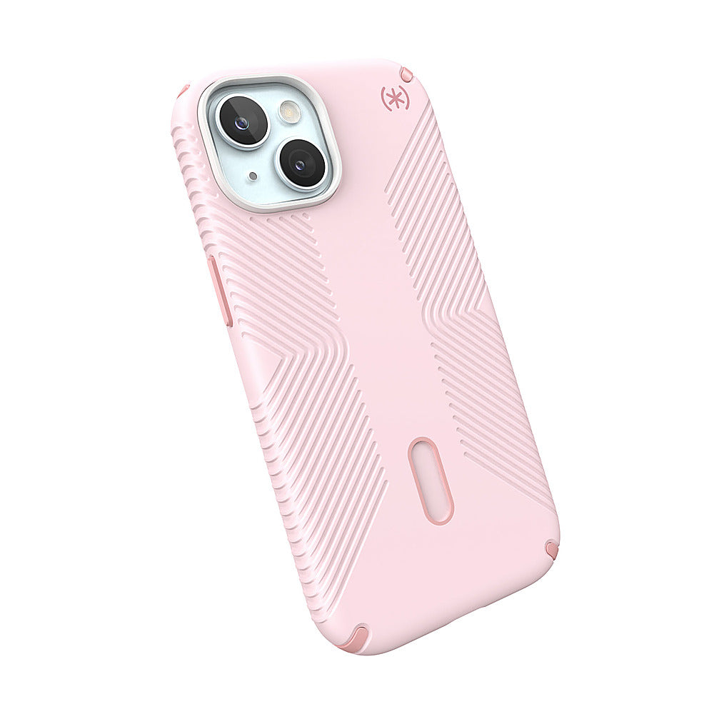 Speck - Presidio2 Grip ClickLock Case with MagSafe for Apple iPhone 15/14/13 - Nimbus Pink_4
