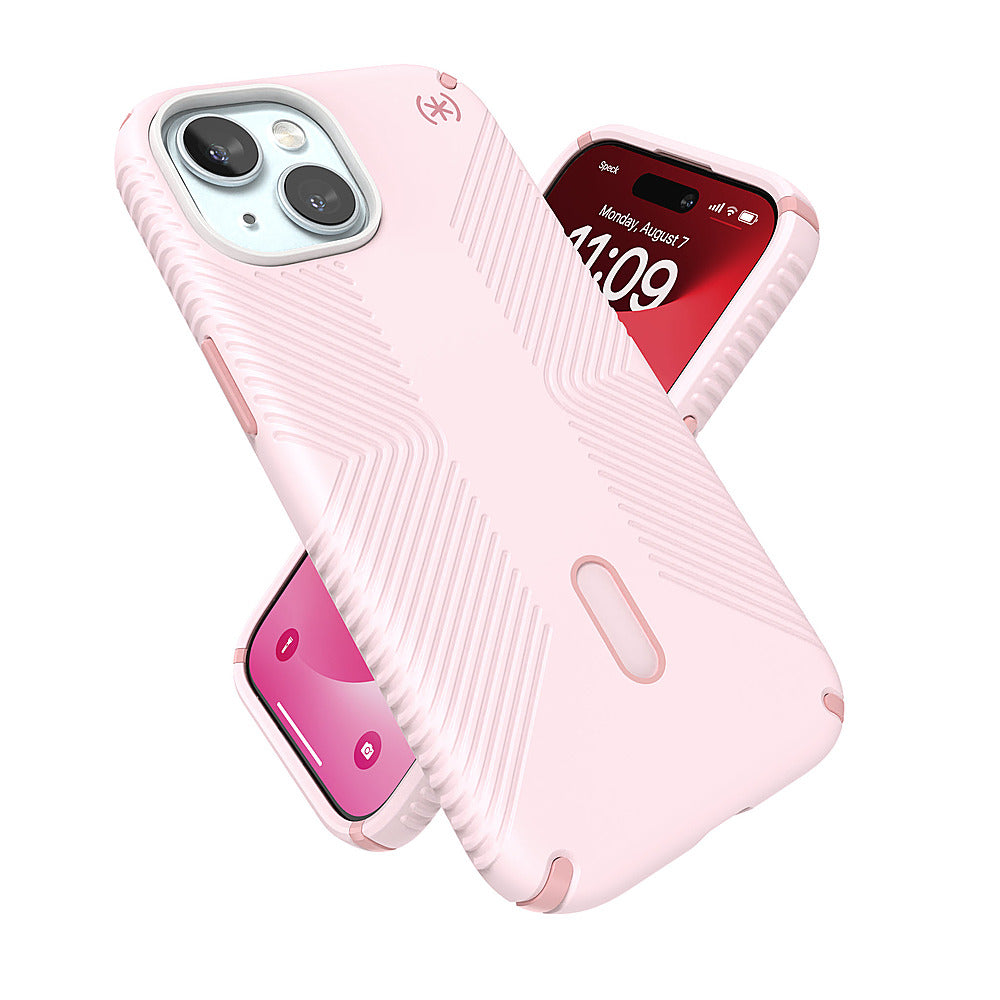 Speck - Presidio2 Grip ClickLock Case with MagSafe for Apple iPhone 15/14/13 - Nimbus Pink_3