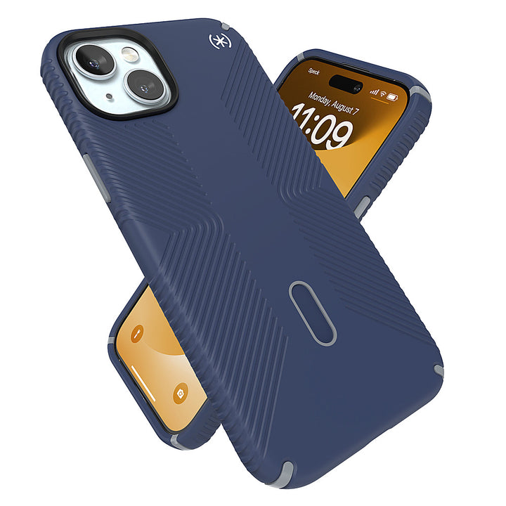 Speck - Presidio2 Grip ClickLock Case with MagSafe for Apple iPhone 15 Plus/14 Plus - Coastal Blue_3