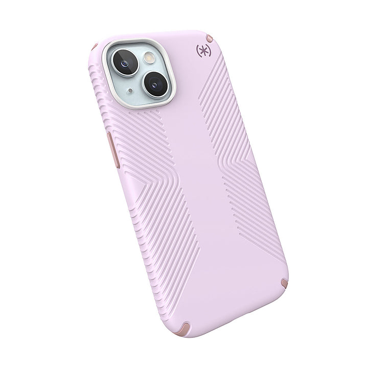 Speck - Presidio2 Grip Case with MagSafe for Apple iPhone 15/14/13 - Soft Lilac_3