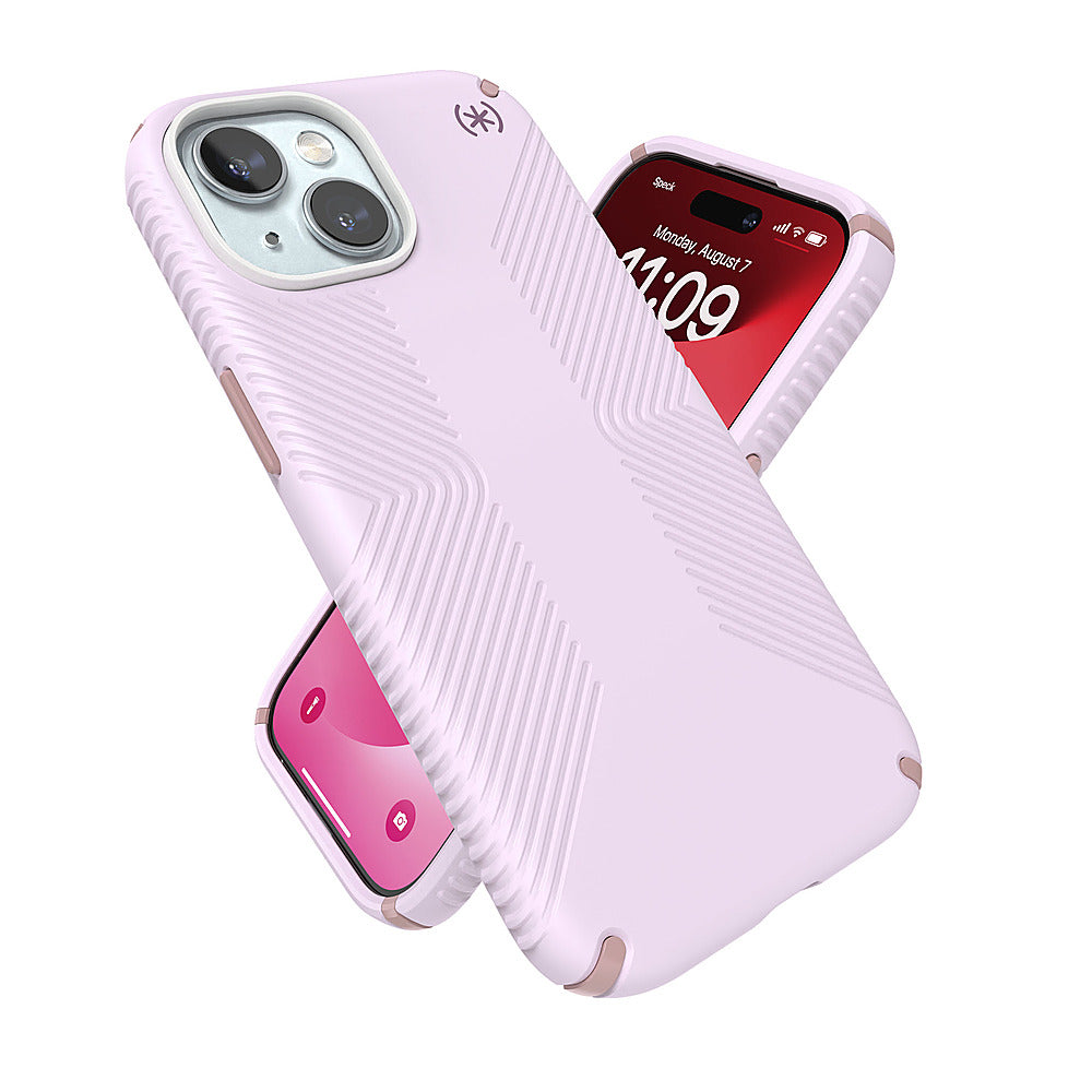 Speck - Presidio2 Grip Case with MagSafe for Apple iPhone 15/14/13 - Soft Lilac_4