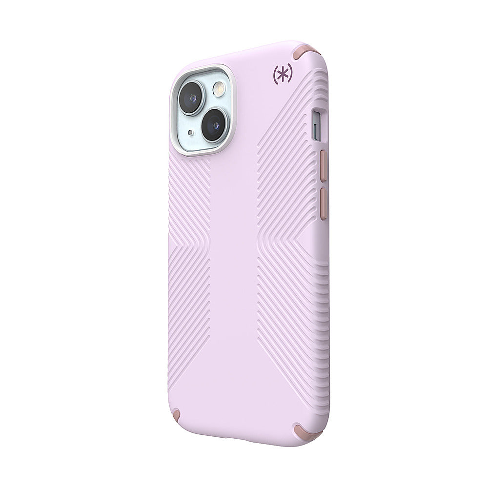 Speck - Presidio2 Grip Case with MagSafe for Apple iPhone 15/14/13 - Soft Lilac_2