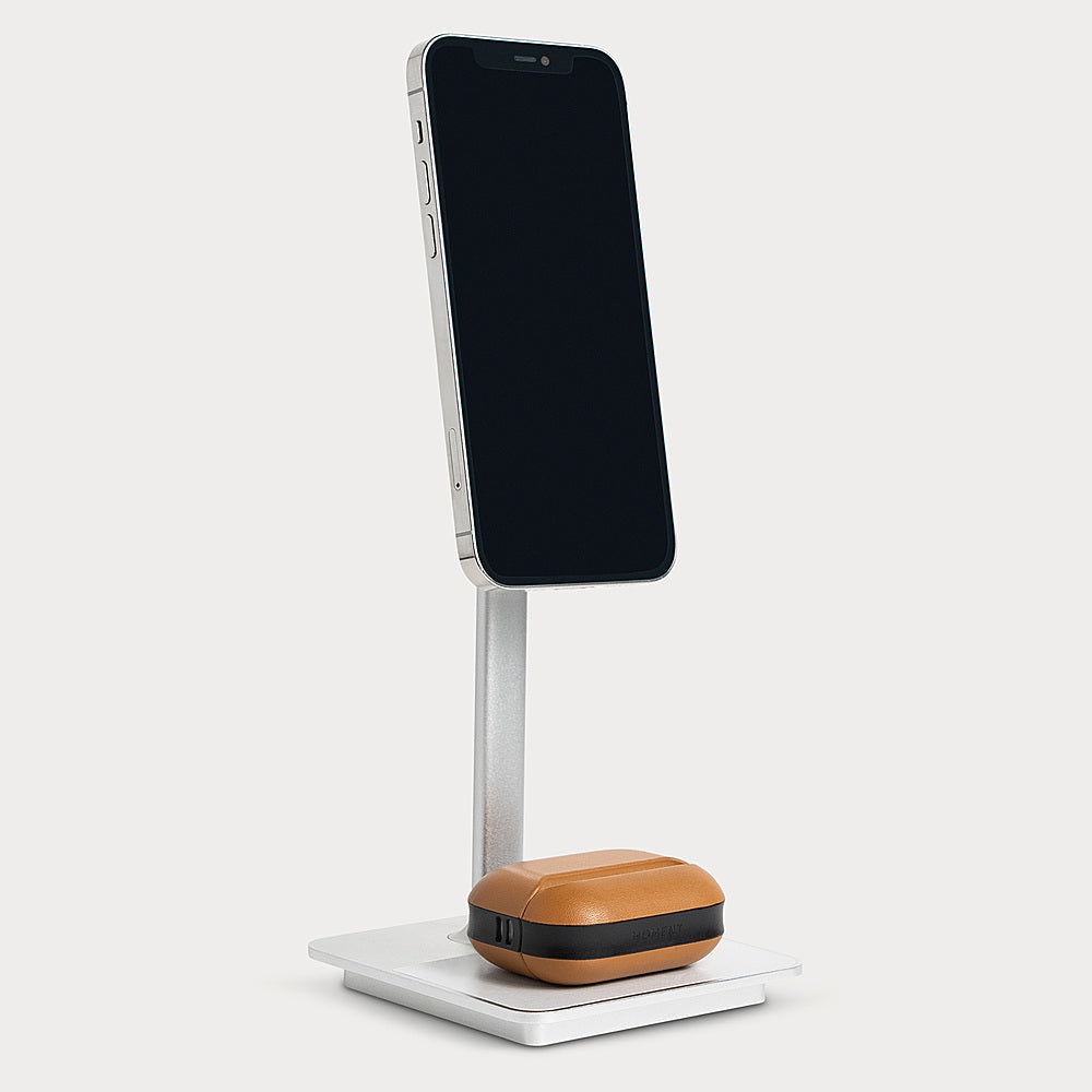 Moment - Magnetic Phone Stand with Dual Wireless Charging - Silver_6