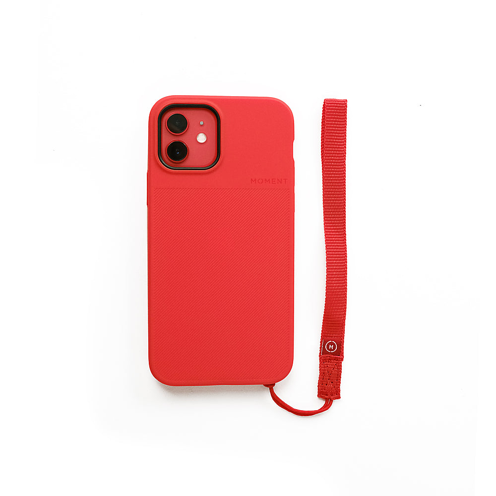 Moment - Nylon Phone Wrist Strap for Most Cell Phones - Red_1