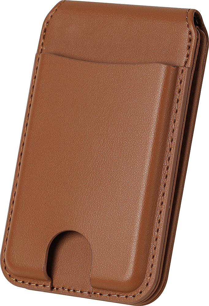 SaharaCase - Genuine Leather Wallet Case with Magsafe for Apple iPhone - Brown_4