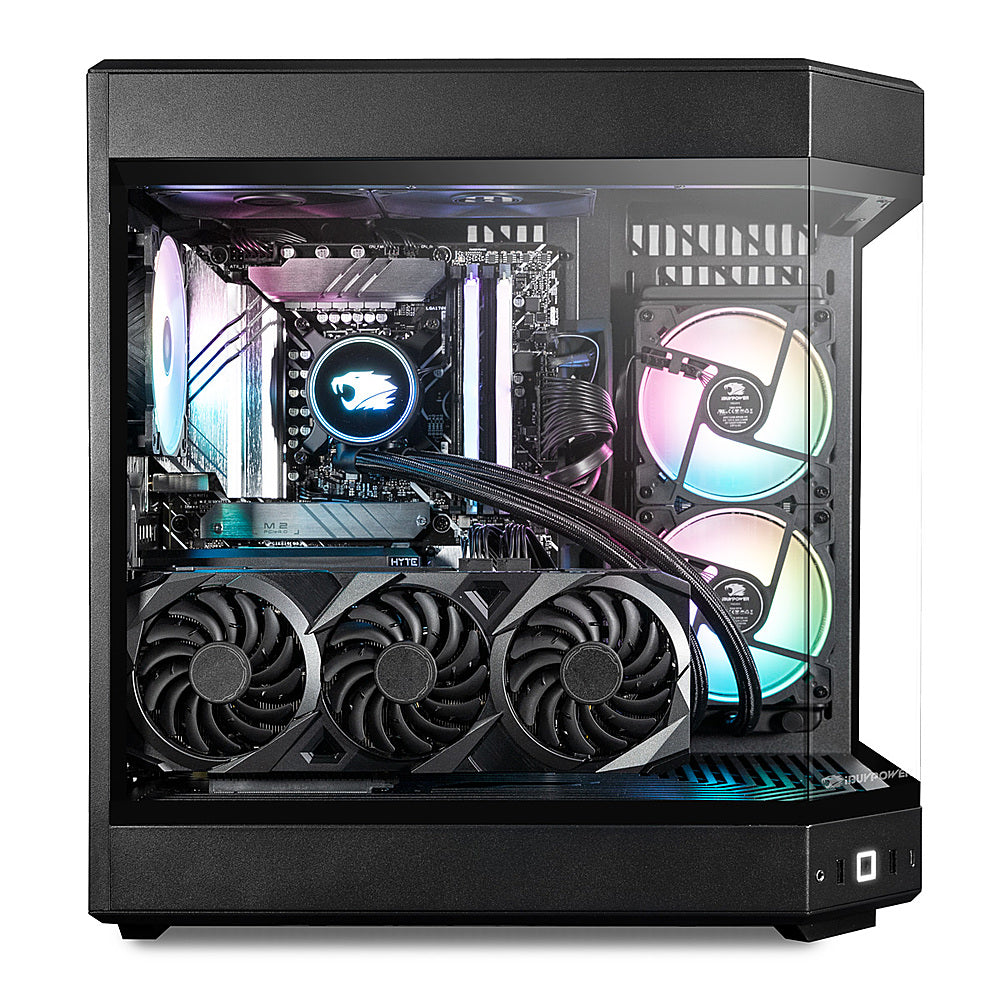 iBUYPOWER - Y60 Gaming Desktop - Intel Core i7-14700KF - NVIDIA GeForce RTX 4070 12GB - 32GB DDR5 RAM - 2TB NVMe SSD - Black_2