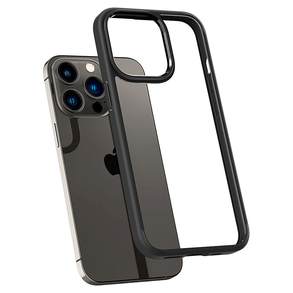 Spigen - Crystal Hybrid Case for Apple iPhone 13 Pro Max - Matte Black_4