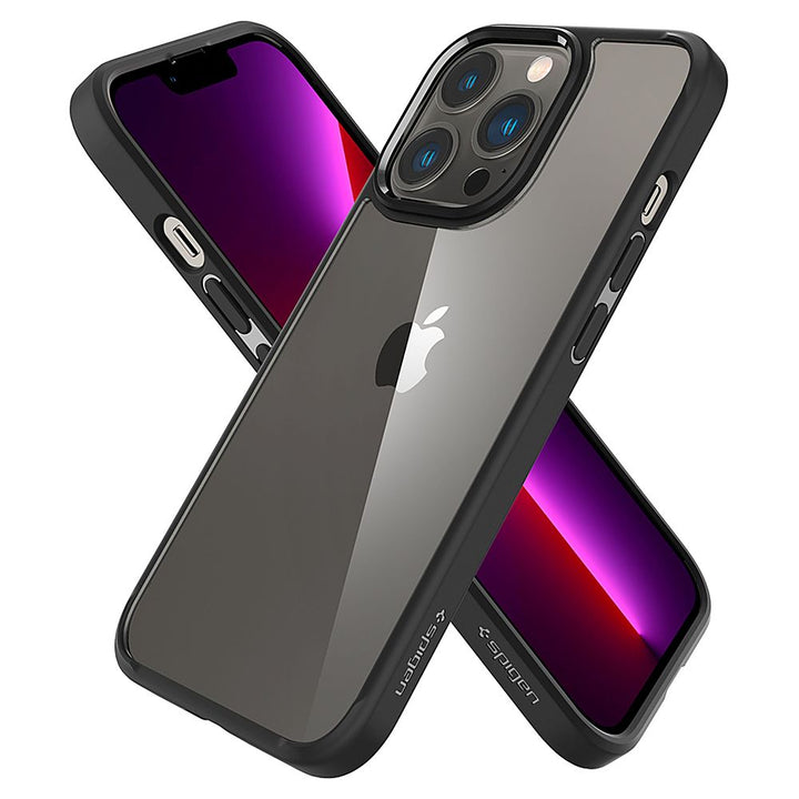 Spigen - Crystal Hybrid Case for Apple iPhone 13 Pro Max - Matte Black_3