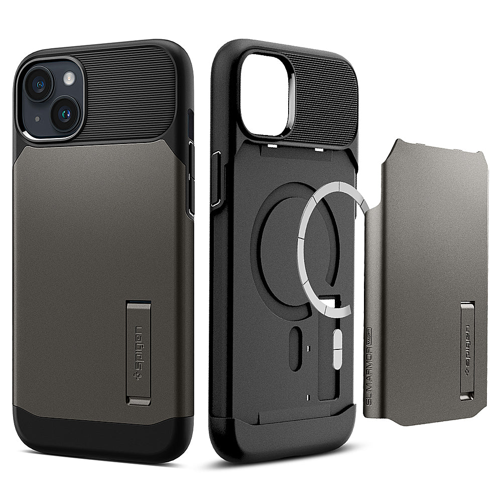 Spigen - Slim Armor MagFit Case for Apple iPhone 14 Plus - Gunmetal_7