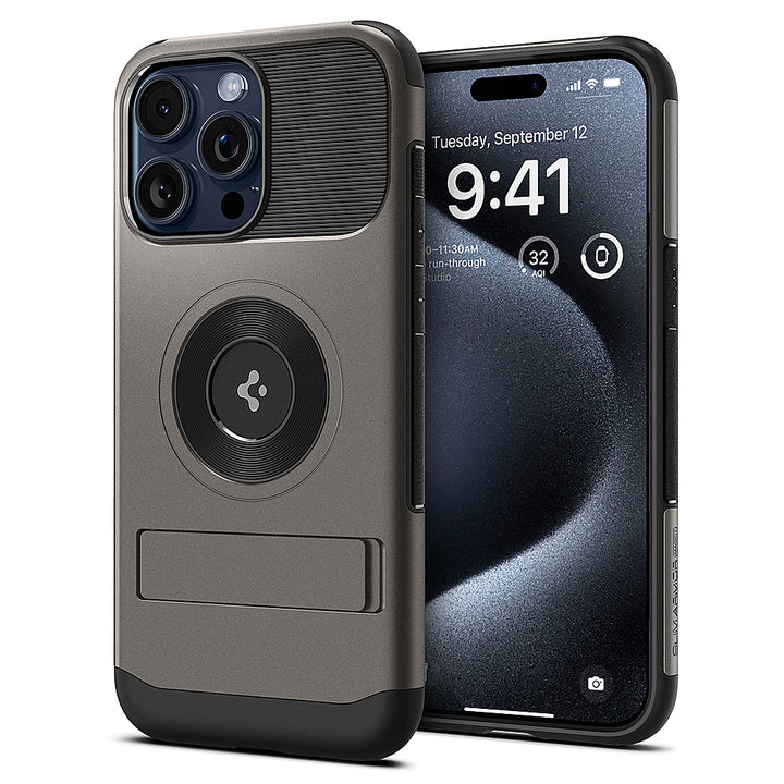 Spigen - Slim Armor MagFit Case for Apple iPhone 15 Pro Max - Gunmetal_6