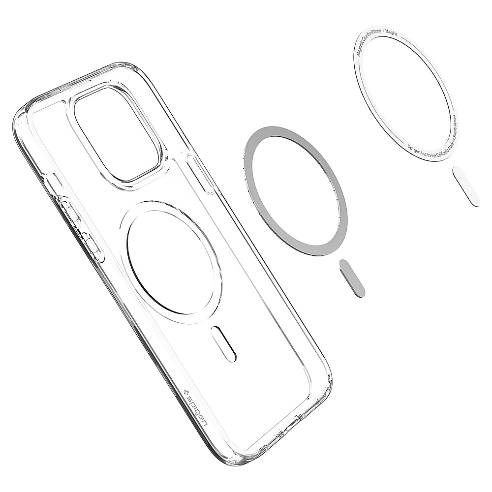 Spigen - Crystal Hybrid MagFit Case for Apple iPhone 14 Pro - Crystal Clear_4