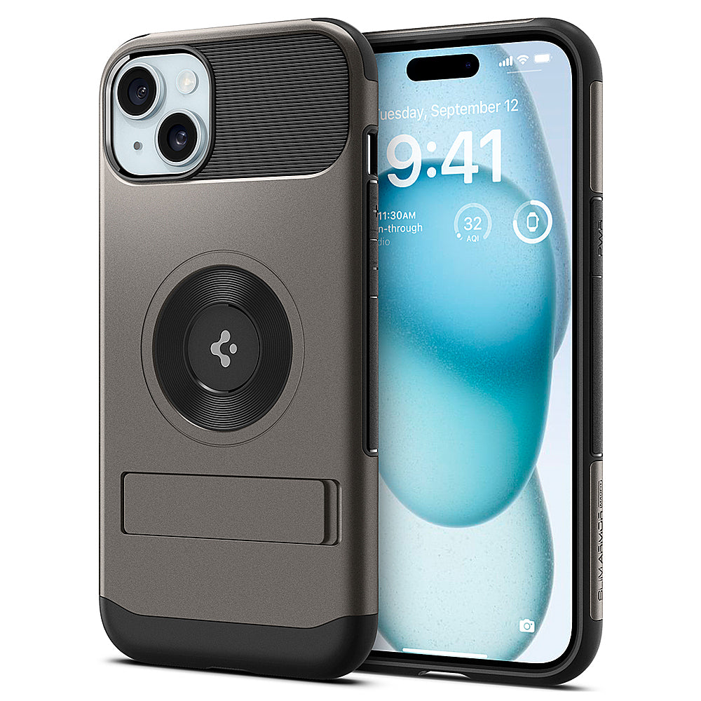 Spigen - Slim Armor MagFit Case for Apple iPhone 15 Plus/14 Plus - Gunmetal_7