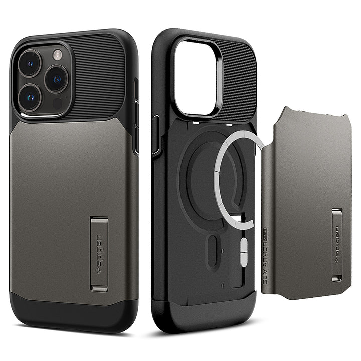 Spigen - Slim Armor MagFit Case for Apple iPhone 14 Pro Max - Gunmetal_7