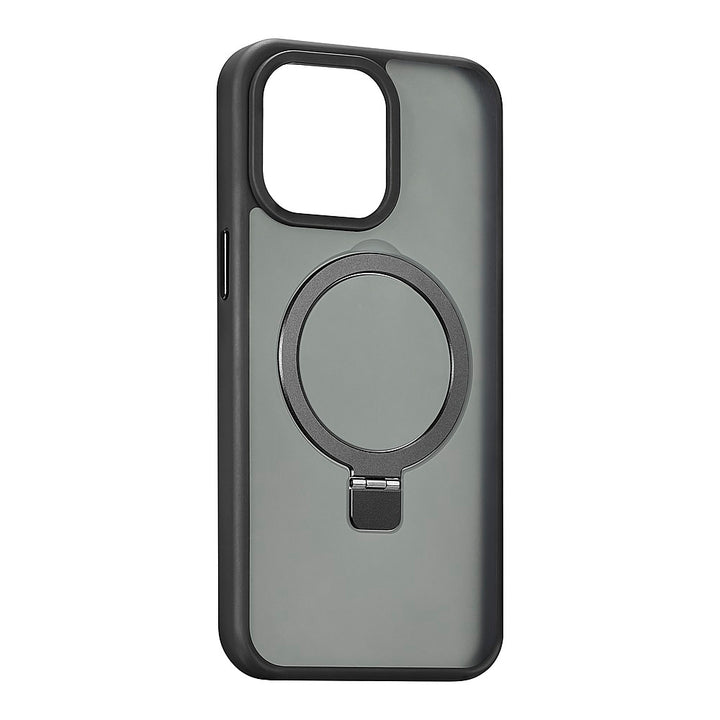 Insignia™ - Hard-Shell Case with MagSafe Kickstand for iPhone 15 Pro Max - Black_1
