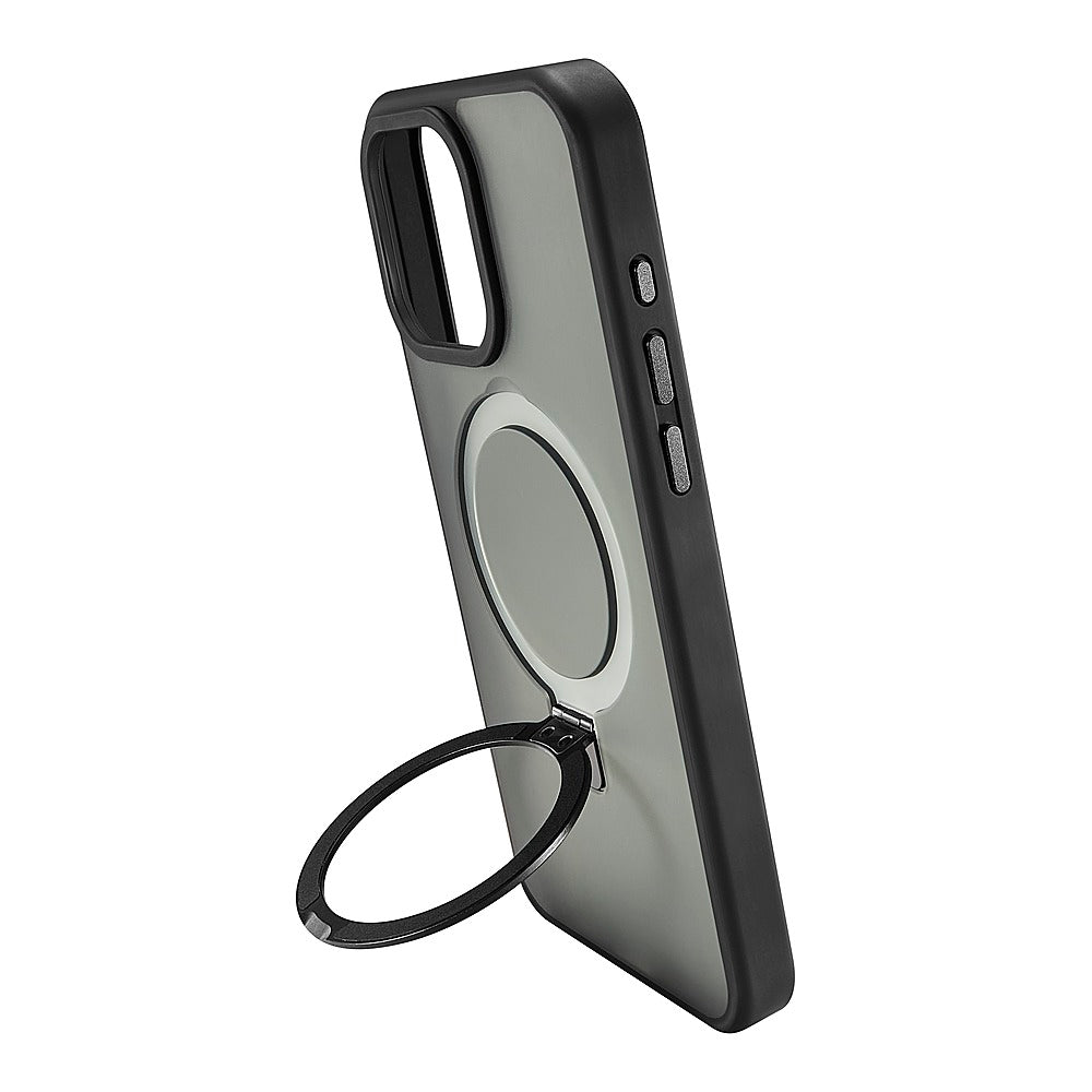 Insignia™ - Hard-Shell Case with MagSafe Kickstand for iPhone 15 Pro Max - Black_10