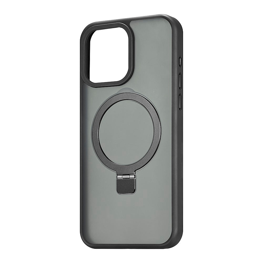 Insignia™ - Hard-Shell Case with MagSafe Kickstand for iPhone 15 Pro Max - Black_2