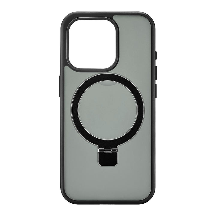Insignia™ - Hard-Shell Case with MagSafe Kickstand for iPhone 15 Pro - Black_5