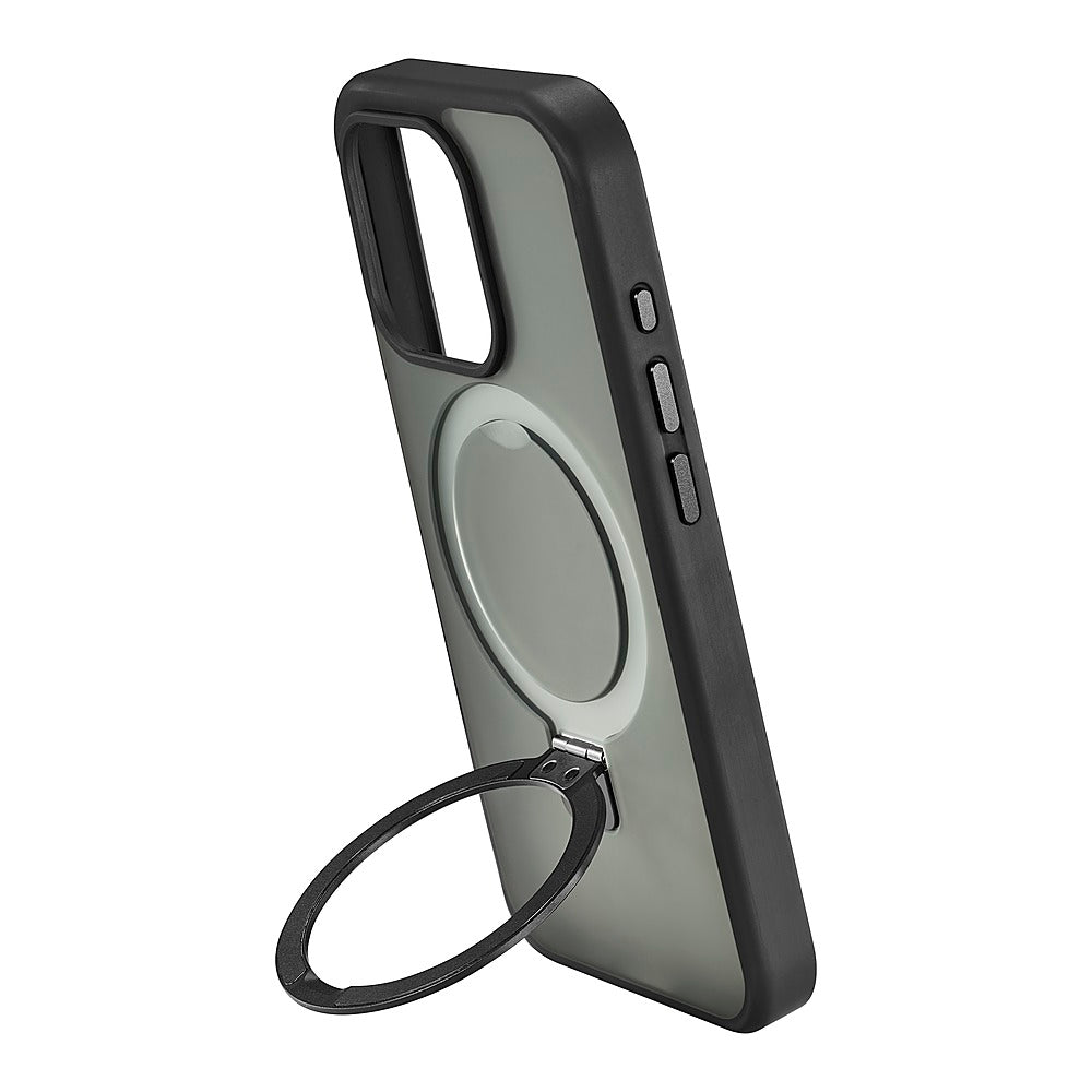 Insignia™ - Hard-Shell Case with MagSafe Kickstand for iPhone 15 Pro - Black_11