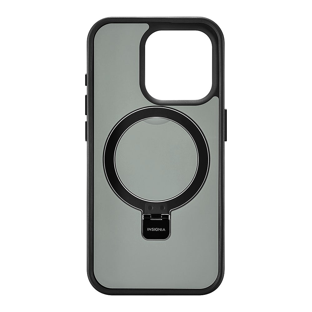 Insignia™ - Hard-Shell Case with MagSafe Kickstand for iPhone 15 Pro - Black_4