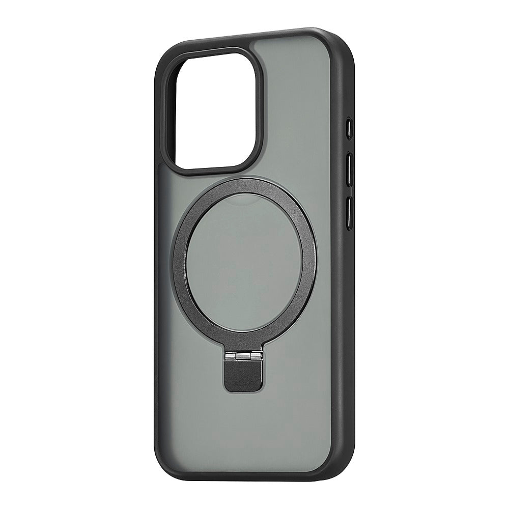 Insignia™ - Hard-Shell Case with MagSafe Kickstand for iPhone 15 Pro - Black_2