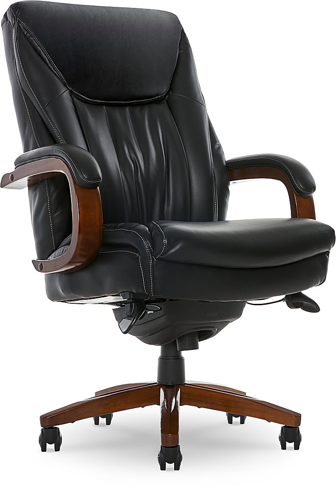 La-Z-Boy - Edmonton Big and Tall Bonded Leather Executive Office Chair - Black_0