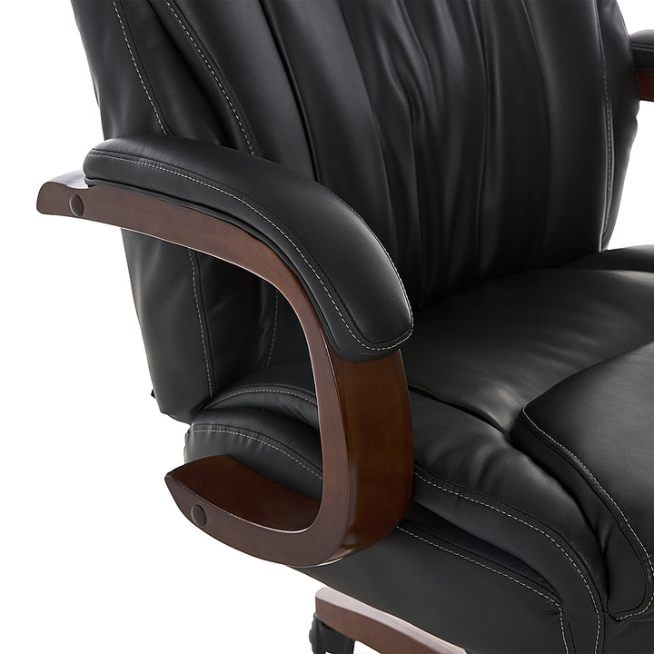 La-Z-Boy - Edmonton Big and Tall Bonded Leather Executive Office Chair - Black_5