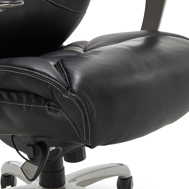 La-Z-Boy - Cantania Bonded Leather Executive Office Chair - Black_8