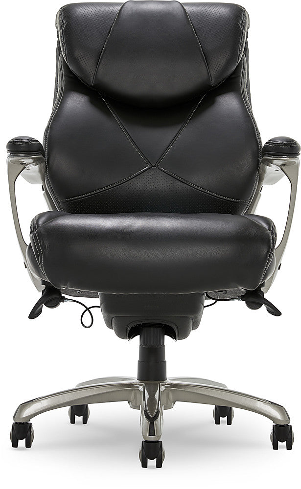 La-Z-Boy - Cantania Bonded Leather Executive Office Chair - Black_7