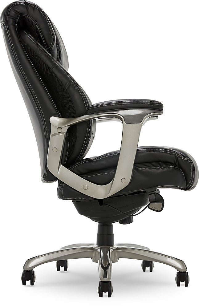 La-Z-Boy - Cantania Bonded Leather Executive Office Chair - Black_6