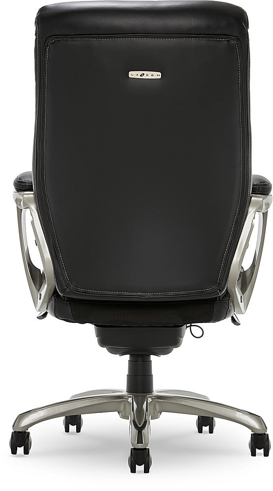 La-Z-Boy - Cantania Bonded Leather Executive Office Chair - Black_3