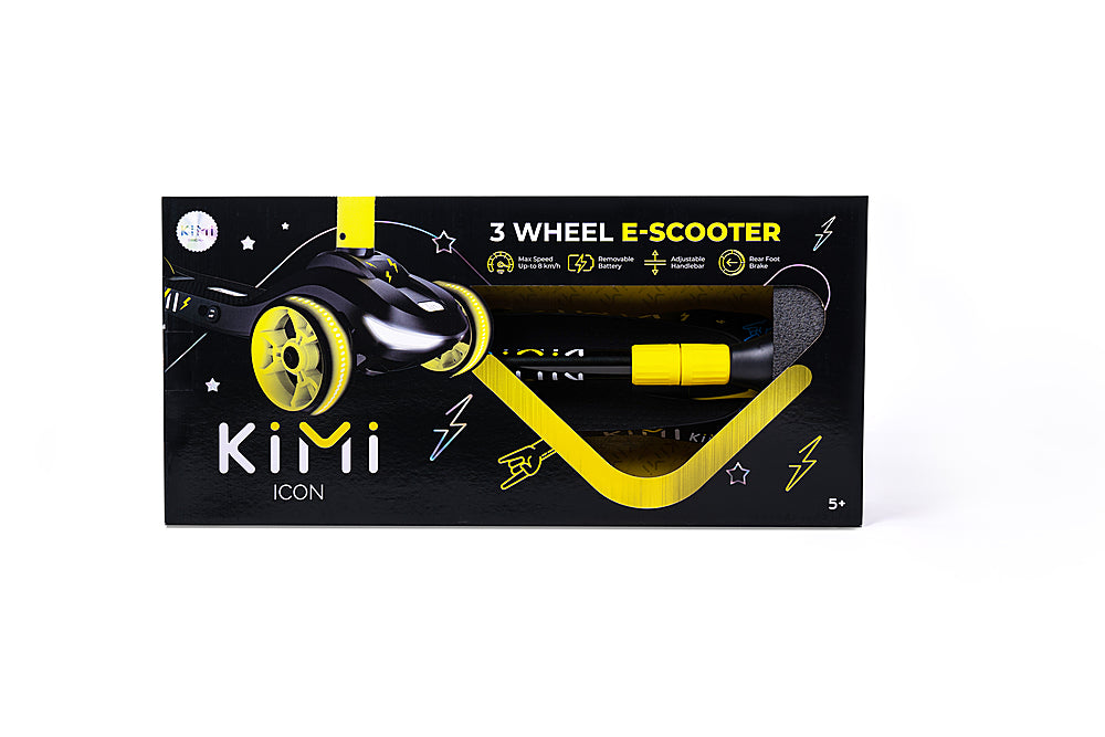 KIMI - ICON Kid's Electric Scooter w/ 10 miles Max Range & 5 Mph Max Speed - Yellow_6