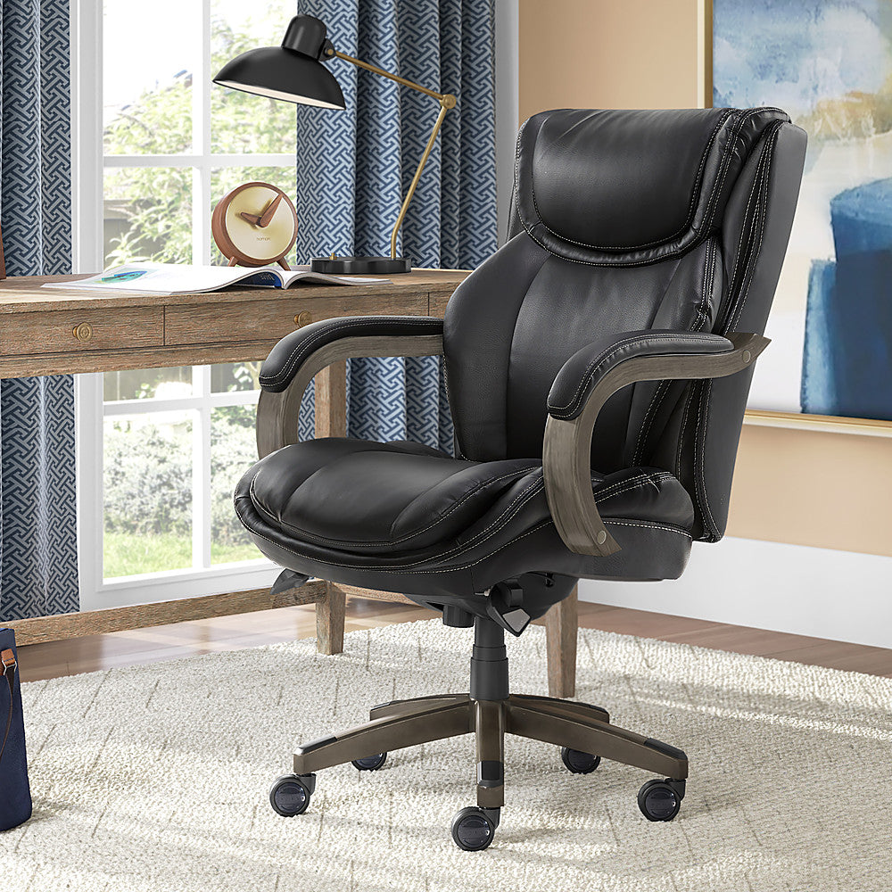 La-Z-Boy - Big & Tall Executive Office Chair with Comfort Core Cushions - Black_1