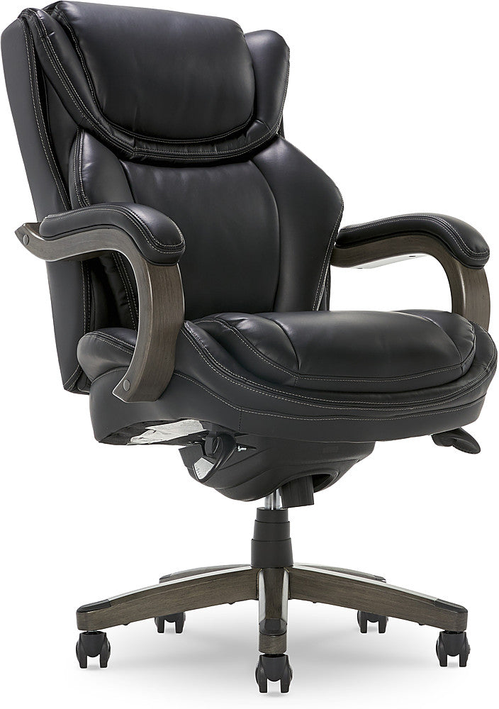 La-Z-Boy - Big & Tall Executive Office Chair with Comfort Core Cushions - Black_0