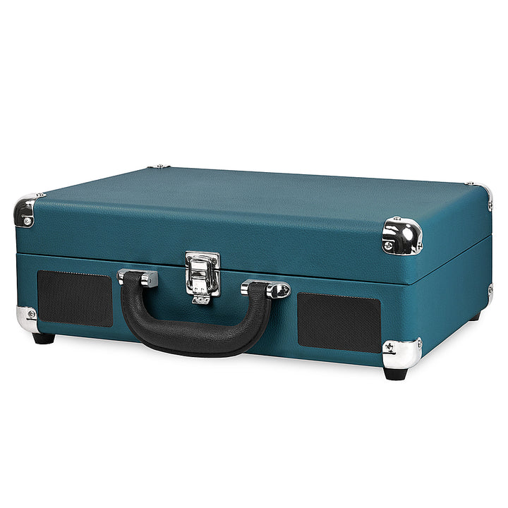 Victrola - Journey Bluetooth Suitcase Record Player with 3-speed Turntable - Blue Coral_1