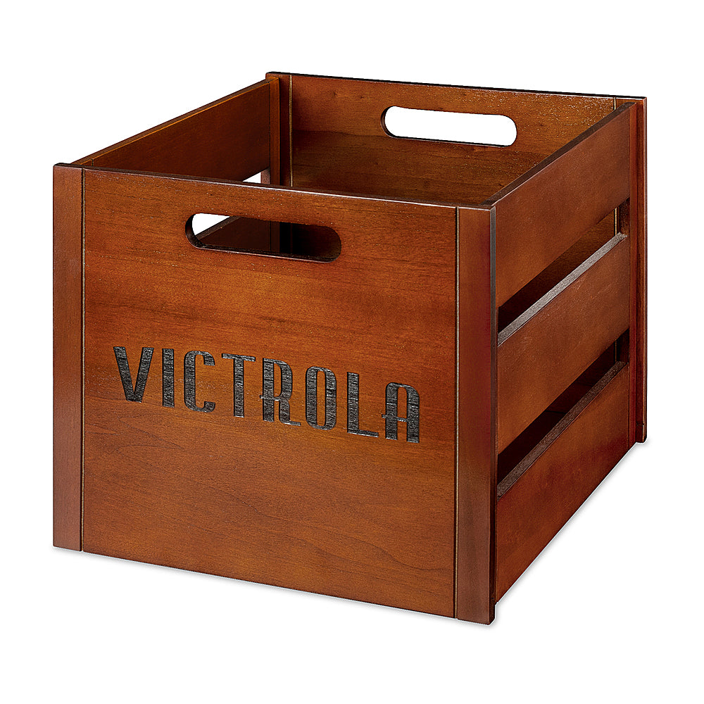Victrola - Wooden Vinyl Record Crate - Mahogany_4