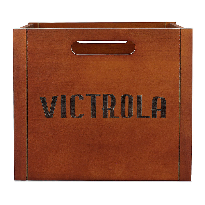 Victrola - Wooden Vinyl Record Crate - Mahogany_1