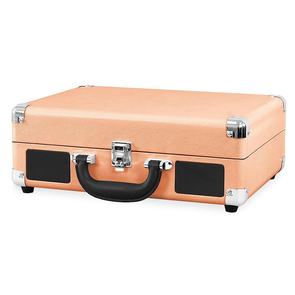 Victrola - Journey Bluetooth Suitcase Record Player with 3-speed Turntable - Peach_1
